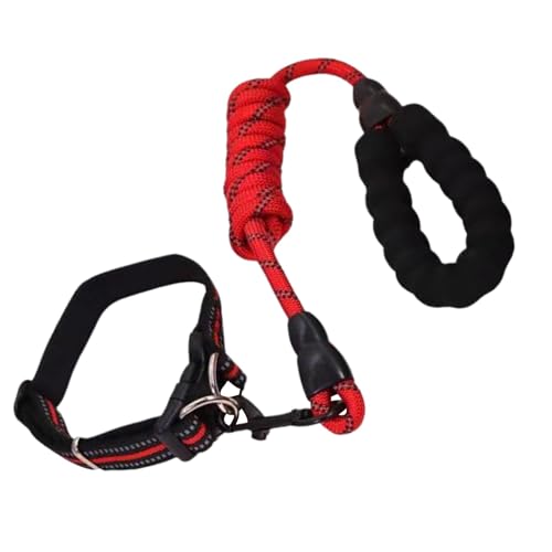 MWZBTG Reflektierendes Hundehalsband, kleines Hundehalsband,Verstellbares Halsband mit Seilset für Haustierwelpen | Pet Supplies Weiche Haustierhalsbänder, geeignet für große, mittlere und kleine von MWZBTG