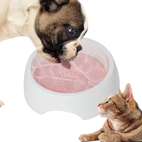 MWZBTG Spill Proof Hundeschale, Haustier Floating Water Bowl - 1500 ml Haustier Slow Feeder,Grundlegende Hundeberüftungsschalen, Haustiervorräte, große Kapazität, No-Slip, für Hunde und Katzen von MWZBTG