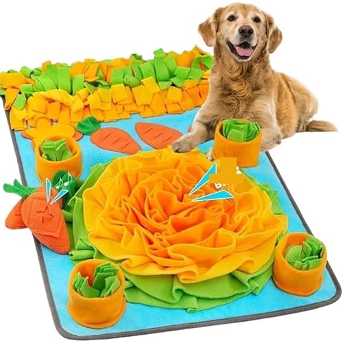 MXGRAPHIC Große Schnüffelmatte for Hunde, interaktives Training und Stressabbau, Schnüffelmatte for langsame Fütterung, Hundeleckerli-Matte, Hundespielzeug(50x80cm) von MXGRAPHIC