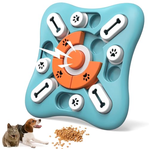 MXGRAPHIC Hunde-Puzzle-Spielzeug for IQ-Training und geistige Bereicherung, interaktives Hundespielzeug for große, mittelgroße und kleine Hunde(Blue-Orange) von MXGRAPHIC