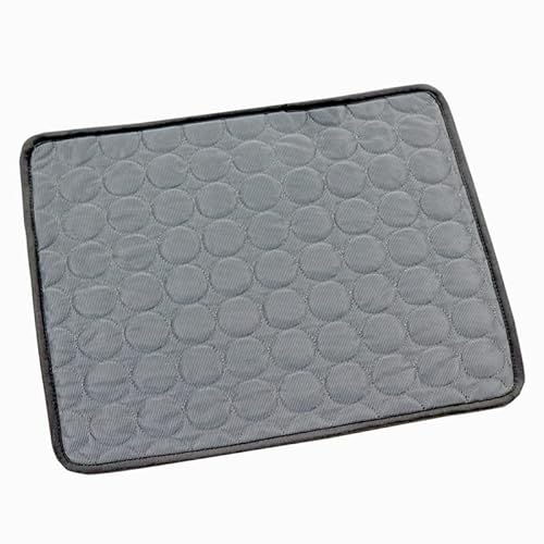 MXGRAPHIC Hundekühlmatte, Sommer-Haustier-Kältebett, extra groß, for kleine und große Hunde, Haustierzubehör, Katze, langlebige Eisdecke, Sofa(Dark Grey,L 70x55cm) von MXGRAPHIC