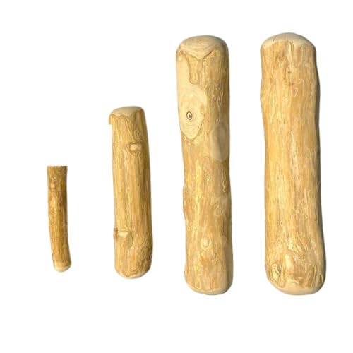 MXGRAPHIC Kaffeefarbenes Kauspielzeug Aus Holz for Hunde, Kaustab Aus Holz for Hunde, Zur Druckentlastung Der Zähne, Haustierspielzeug, Aggressives Quietschendes Hundespielzeug(1 pcs,L) von MXGRAPHIC