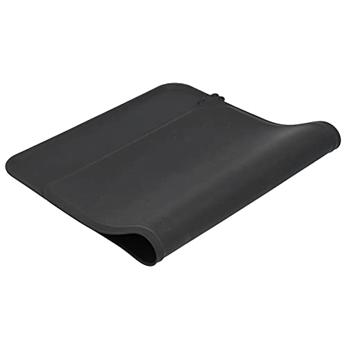 Pet Food Pad, starke und langlebige Pet Bowl Mat, praktisch auslaufsicher mit weichem Silikonmaterial für die Haustierfütterung(Schwarz) von MXGZ