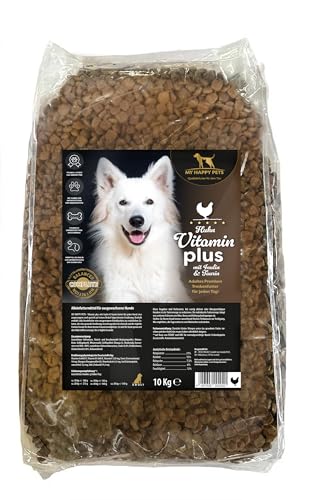 MY HAPPY PETS Premium Hundefutter Adult Vitamin Plus mit Huhn 2 x 10 kg von MY HAPPY PETS