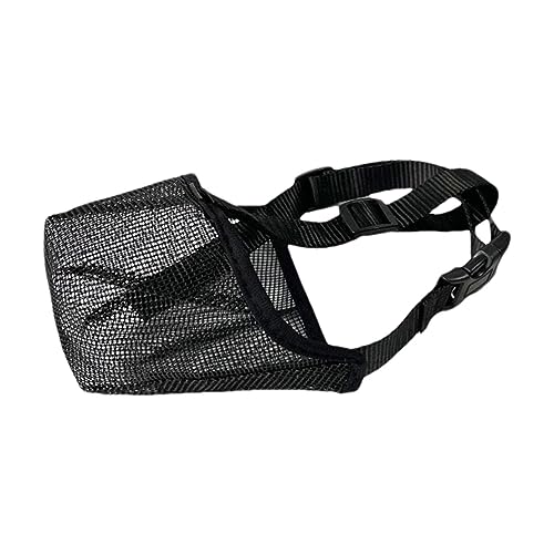 Maulkörbe für Hunde, Hunde Maulkorb Nylon mit Mesh, Atmungsaktiver Maulkorb, Anwendbar auf Für Mittelgroße,Große Hunde, Verhindert Das Beißen, Kauen Und Bellen(Schwarz) (L) von MYAYD