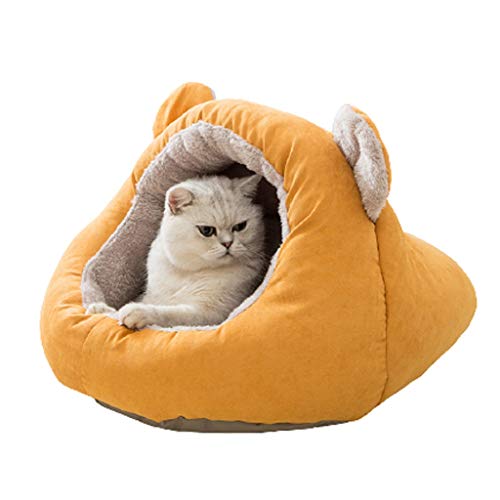 Cuddle Cave Hundebett Für Katzen Und Kleine Hunde Beruhigendes Und Gemütliches Schlafkissen Für Kuschler Und Gräber (Größe : Middle) von MYBA