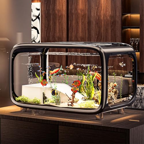 Fischtank Aquarium Kleines Aquarium Aquarien Komplettset Portable Schreibtisch Aquarium Fischzuchtbox Fischgläser Dekor Wohnzimmer, Home, Office Fischtank Aquarium Kleines Aquarium Aquarien Komplettset Portable Schreibtisch Aquarium Fischzuchtbox Fischgläser Dekor Wohnzimmer, Home, Office von MYBSXKEOZ