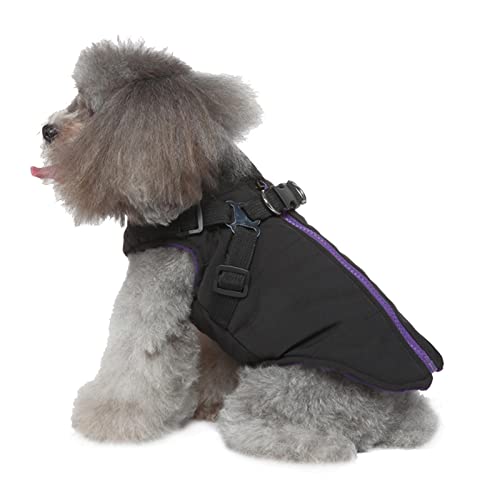 Haustier Warme Jacke | Winter Hundemantel Fleece Hundejacke Wasserdicht Hundemantel, Hundemantel Geschirr Winter Warme Weste Jacke Wasserdichte Baumwolle Kostü Qincu-ca von MYJIO