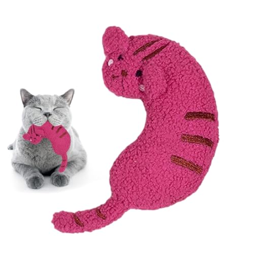 Katzen-Kauspielzeug | Welpen Kätzchen Quietschend Gefüllte Plushies Weiche Katze Plüsch | Kätzchen Sound Toys Trainieren Spielzeug für Zuhause, Ausflug, Tiergeschäft, Camping, Tierheim von MYJIO