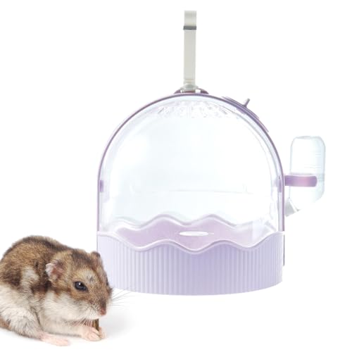 MYJIO Hamsterkäfig - Reise-Hamsterkäfig mit Wasserflasche - Atmungsaktiver Mini-Haustierkäfig für den Außenbereich, transparent, für Eichhörnchen und Hamster auf Reisen von MYJIO