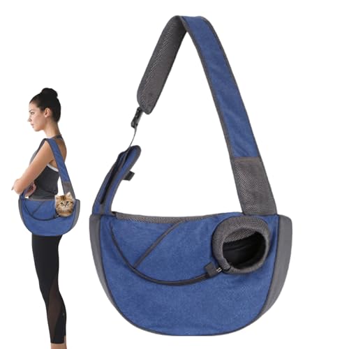 Pet Sling Carrier for Small Dogs, Cat Sling Carrier Pet Carrier Tote Bag, Adjustable Cat Sling Carrier, Washable Soft Breathable Dog Carrying Sling for Puppy Cats Small Dogs von MYJIO