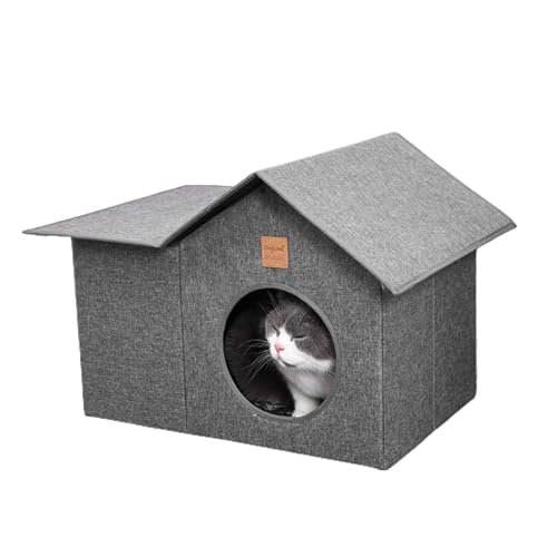 Tragbares Haustierhaus | Tragbares Hausbett für Katzen - Katze Kaninchen Meerschweinchen Shelter Shade, Pet Outdoor Katzenhaus für Welpen, Haustiere, Kätzchen, Katze, Kaninchen von MYJIO