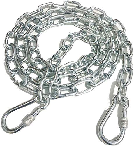 Hundeleine Metall Hundekette Hund Haltbar Stark Ketten Leine für Große Mittelgroße Hunde Training 5mm 2.5m von MYJP