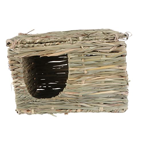 Nest für Kleintiere 1pc Stroh Falten Kaninchen Nest Haustier Liefert Falten Kaninchen Haus Kaninchen Schlafplatz Haustier Nest von MYXJX