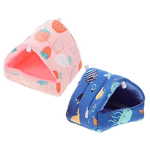 Nest für Kleintiere 2 Stück Hamsternest Baumwolle Hamster Schlafnest Hamster Rattenversteck Höhle Hamsterkäfig Haustier C Nest für Kleintiere 2 Stück Hamsternest Baumwolle Hamster Schlafnest Hamster Rattenversteck Höhle Hamsterkäfig Haustier C von MYXJX