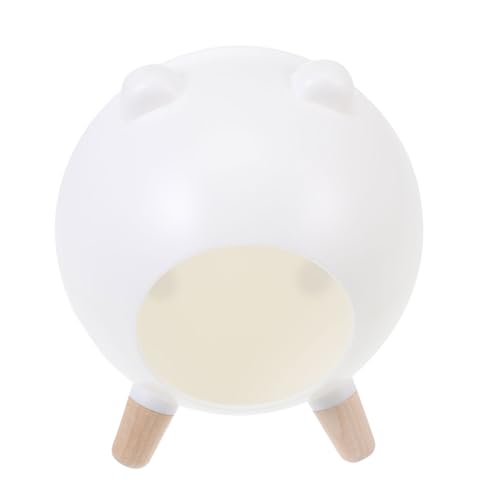 Nest für Kleintiere Hamsternest Meerschweinchenbett Haustierkäfig Ornament Rattenversteck Hamsterversteck Kleintierversteck Schinken(White) von MYXJX