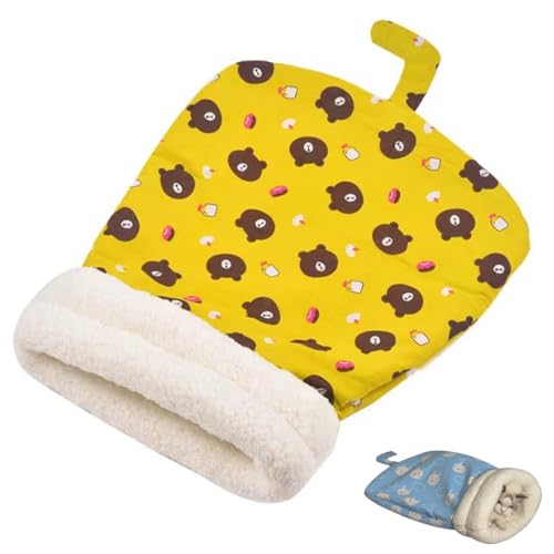 Katzenschlafsack for Wohnungskatzen, Winter-Katzenschlafsack, gemütlicher Katzen-Winterschlafsack, abgedecktes Katzenbett, Katzenverstecke, 360°-umwickelter, bequemer Katzensack, selbstwärmendes Katze von MYYMKJYXGS