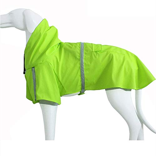 MZFGIJNBO S-5XL pet Regenmantel reflektierende kleine, mittlere und große Hunde Regenmantel Regenjacke Mode Außenatmungs Welpen Kleidung(Green,Large) von MZFGIJNBO