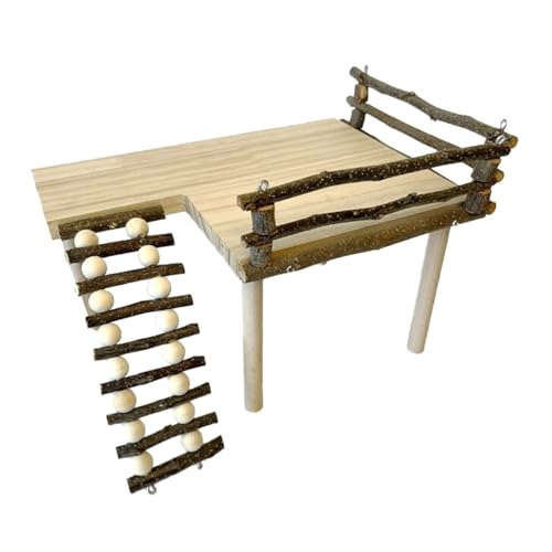 Kletterleiter aus Holz, praktisches Hamsterspielzeug, verdickte Unterhaltung, glatte Hamster-Landschaftsgestaltung, Haustierzubehör, Haustierkäfig, Kletterstruktur Kletterleiter aus Holz, praktisches Hamsterspielzeug, verdickte Unterhaltung, glatte Hamster-Landschaftsgestaltung, Haustierzubehör, Haustierkäfig, Kletterstruktur von MZRAN