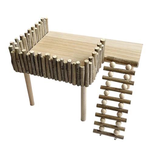 Kletterleiter aus Holz, praktisches Hamsterspielzeug, verdickte Unterhaltung, glatte Hamster-Landschaftsgestaltung, Haustierzubehör, Haustierkäfig, Kletterstruktur Kletterleiter aus Holz, praktisches Hamsterspielzeug, verdickte Unterhaltung, glatte Hamster-Landschaftsgestaltung, Haustierzubehör, Haustierkäfig, Kletterstruktur von MZRAN