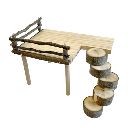 Kletterleiter aus Holz, praktisches Hamsterspielzeug, verdickte Unterhaltung, glatte Hamster-Landschaftsgestaltung, Haustierzubehör, Haustierkäfig, Kletterstruktur Kletterleiter aus Holz, praktisches Hamsterspielzeug, verdickte Unterhaltung, glatte Hamster-Landschaftsgestaltung, Haustierzubehör, Haustierkäfig, Kletterstruktur von MZRAN