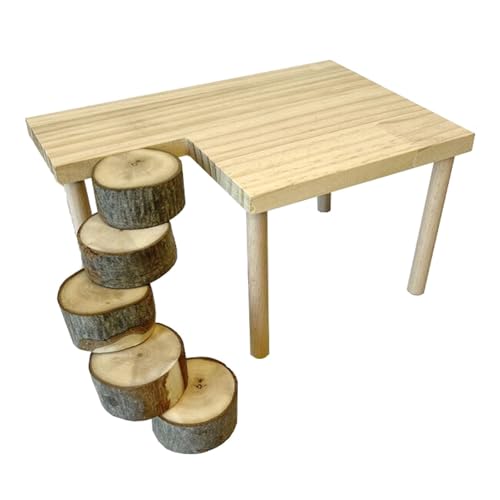 Kletterplattform aus Holz für Hamster, Rennmäuse, kleines Haustier, Schleifen, Springspielzeug zur Förderung von Bewegung und Erkundung, kleines Haustierspielzeug Kletterplattform aus Holz für Hamster, Rennmäuse, kleines Haustier, Schleifen, Springspielzeug zur Förderung von Bewegung und Erkundung, kleines Haustierspielzeug von MZRAN