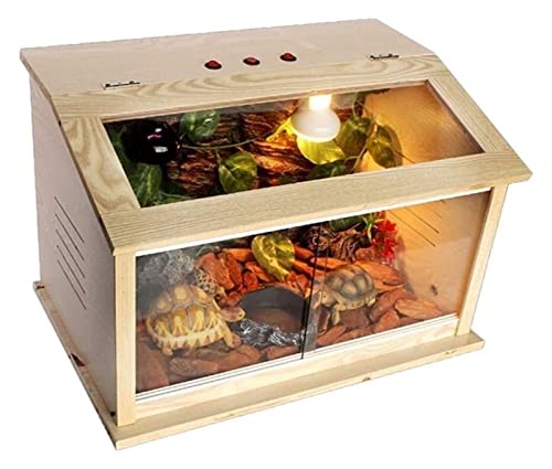 Großes Reptilien-Terrarium, Amphibienbecken, natürliche Reptilien-Vivarium-Box, Amphibien-Reptilien-Eidechsen-Schildkröten-Schlangenkäfig-Uhrenbecken-Box, Zooh von MaGiLL