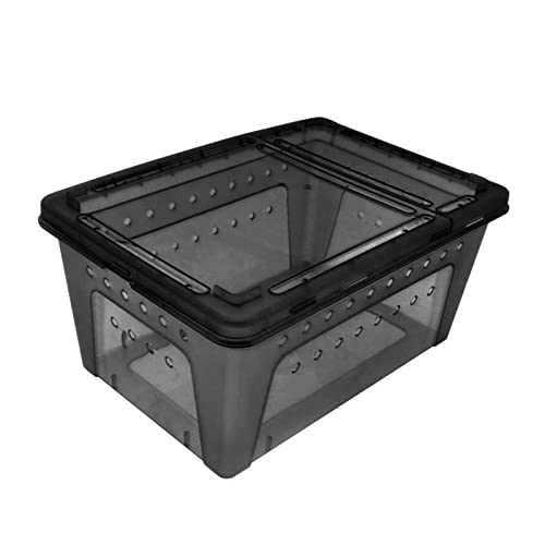 Reptilien-Fütterungs-Terrarium-Box, Schildkröten-Eidechsen-Futterbox, Reptilien-Futterbox, Aquarium, transparente Fütterungs-Aufzuchtbox, Eidechse, Schlange, Mi von MaGiLL