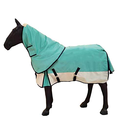 MaJu Pferd wasserdichte Weiche Teppiche Abnehmbare Kombination Hals Reitsport Im Freien(Size:135cm) von MaJu