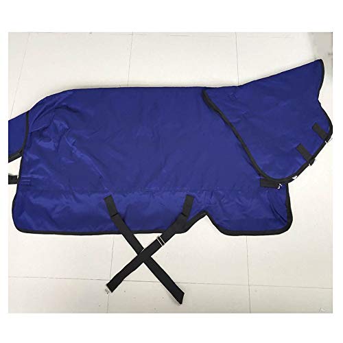 MaJu Pferdedecke Wasserdicht Und Atmungsaktiv Winter Plus Samt Baumwolle Pferd Kombination Schal Teppich(Size:125cm) von MaJu