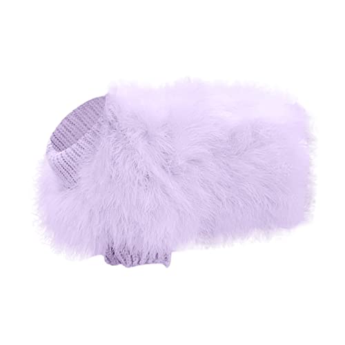 Hundebekleidung für Haustiere Plüsch-Haustier-Kostüm-Welpen-Cowboy-Hemdjacke mit Kapuze Hunde Kleidung warme Hundepullover (Purple, L) von MaNMaNing