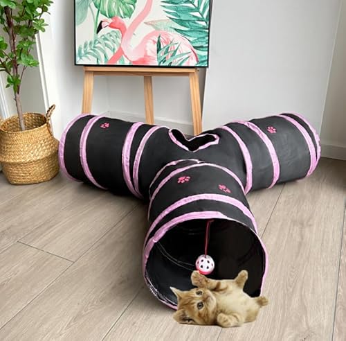 Mabaytir Katzentunnel, Spielzeug für Indoor-Katzen, Kaninchentunnel, Versteck, Katzenröhren und Tunnel, Kleintier-Tunnel, Kaninchen, Meerschweinchen, Frettchen, Welpen, Chinchillas, Tunnel, Versteck von Mabaytir