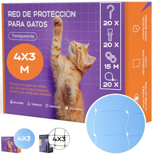 Mablik Katzennetz Parent (4x3m Transparent) von Mablik