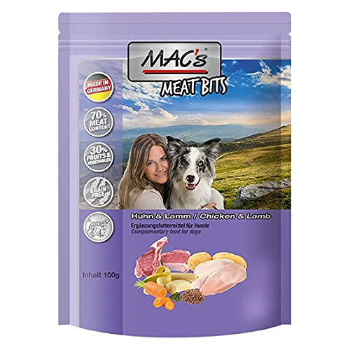 MAC's Dog Meat Bits Snack mit Huhn & Lamm 120g von Mac's