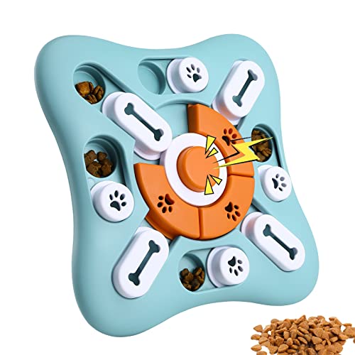 Macco Hunde-Puzzle-Spielzeug für große, mittelgroße und kleine Hunde, Hundespielzeug mit Quietschen, Leckerli-Puzzle für langsames Füttern von Macco