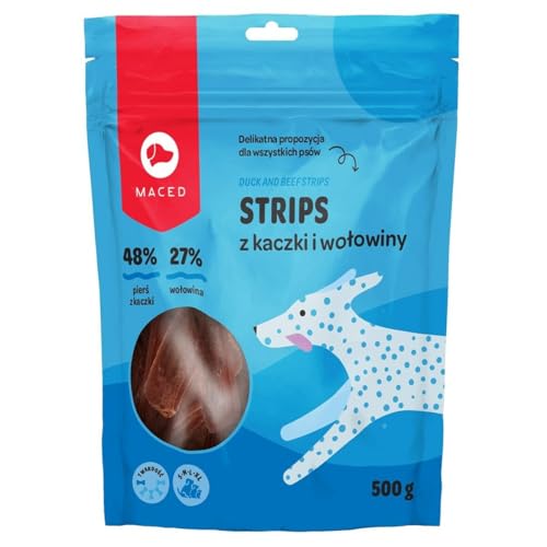 Maced Hundesnack Duck and Beef Strips Rindfleisch Ente 500 g von Maced