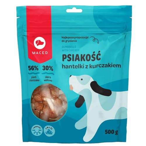 Maced Hundesnack Dumbbells Huhn 500 g von Maced