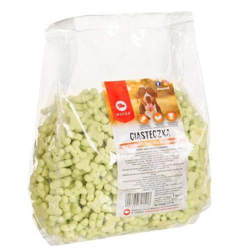 Maced Hundesnack Kekse Knochen Minze Fleisch 1 kg von Maced