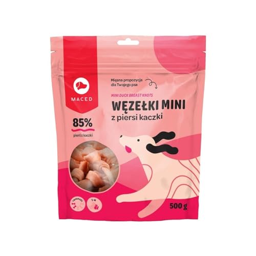 Maced Snack für Hunde, Mini Ente, 500 g von Maced