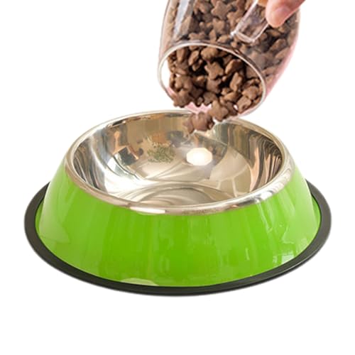 Edelstahl Hundefutterschüssel, Rutschfester Edelstahl Hundefutter Wassernapf, Hundenapf für Trocken- und Nassfutter, Pet Feeder Bowl für Katze, Kleine Mittlere Große Hunde Maciun von Maciun