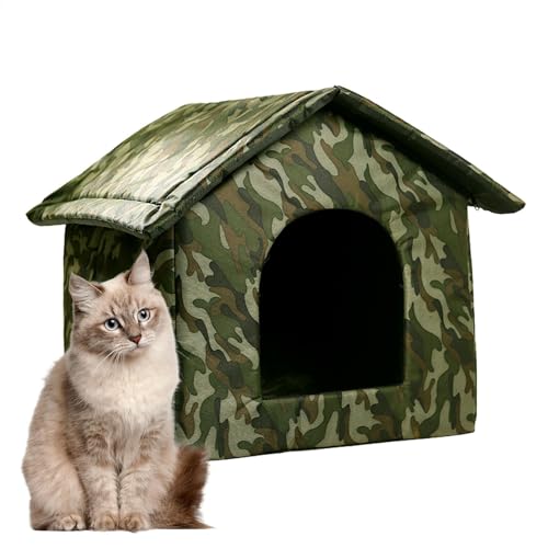 Haustier Outdoor Haus, Wasserdichtes Katzenhaus Hundehaus Haustier Outdoor Katzenhaus Outdoor Regendicht Hundehaus Katzenhaus Outdoor Katzenhaus - Isolierte Hundehütte, Hundehütte | Wasserdichte von Maciun