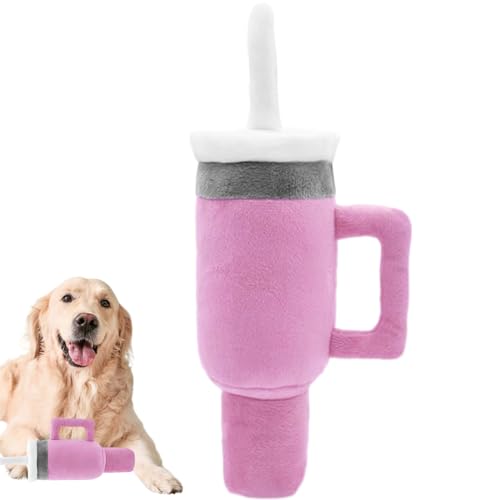 Maciun Cup Dog Plush | Chew Interactive Dog Toys - Plush & Puppy Tething Chew Toys, Pet Bite Toothbrush, Soft Squeaky Dog Toy for Oral Care, Teeth Cleaning, Stress Relief von Maciun