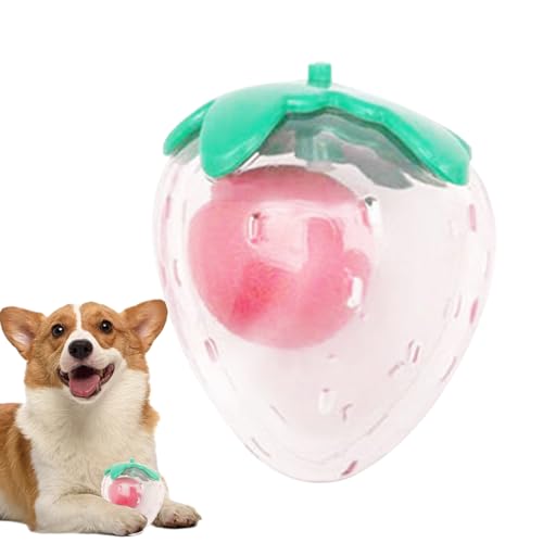 Erdbeer-Spielzeug für Hunde, interaktives Hunde-Puzzle-Spielzeug – interaktives Kauwerkzeug für Welpen, kleines quietschendes Zubehör für Haustiere Erdbeer-Spielzeug für Hunde, interaktives Hunde-Puzzle-Spielzeug – interaktives Kauwerkzeug für Welpen, kleines quietschendes Zubehör für Haustiere von Maciun