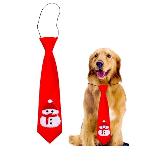 Maciun Hundehalsband, Fliege, Weihnachts-Krawatte für Hunde, weich, bequem, für Katzen und Hunde, für große Haustiere von Maciun