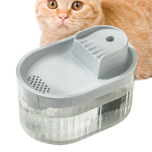 Maciun Katze Automatischer Wasserspender | Großer Katzen-Wasserspender | 1,5L Klar Sichtbarer Tierwassernapf, Automatischer Leiser Haustierbrunnen mit Filter für Katze Hund Mehrere Haustiere von Maciun