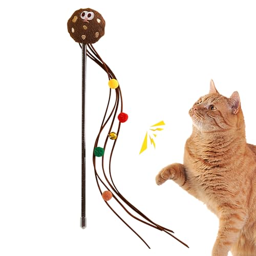 Maciun Teaser Katzenstab, lustiger Stab für Katzen – niedliches Katzenspielzeug, Spielzeug für Haustiere, Teaser Wand, Zubehör für Haustiere für Katzen im Innenbereich und von Maciun