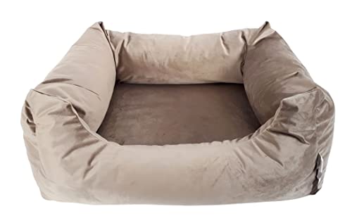 Madison Velours Dog Bed Taupe S von Madison