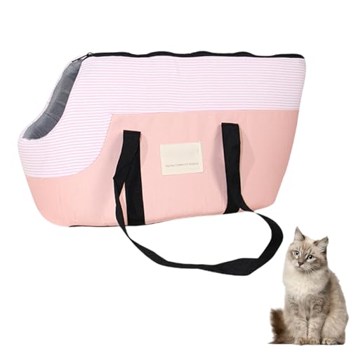 Mafagwre Tragerucksack Für Haustiere, Tragbarer, Faltbarer Und Leichter Rucksack-Umhängetasche, Bequeme Reise-Katzentragetasche Für Kleine Und Mittelgroße Hunde Und Katzen (Rosa) von Mafagwre