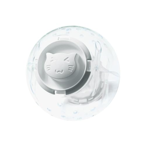 16 cm großer Hamster-Gymnastikball, Rennmaus-Ballrad, interaktives Spielzeug, erhöht die Aktivität, praktischer Zusammenbau, ausgehöhlt, transparent, Weiß von MagiDeal