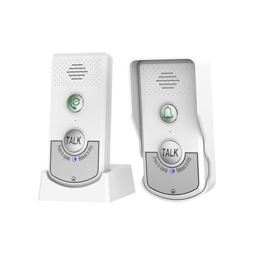 MagiDeal 2-Wege-Sprechtürklingel Intercomunicador Chime Pager Voice Türklingel Elektronische Türklingel für Hotel Home Security Office, Weiß von MagiDeal